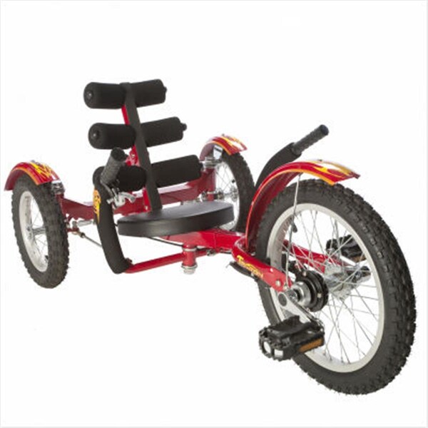 Geared2Golf 16 in. Mobo Mobito Three Wheel Cruiser - Red - GE2522490