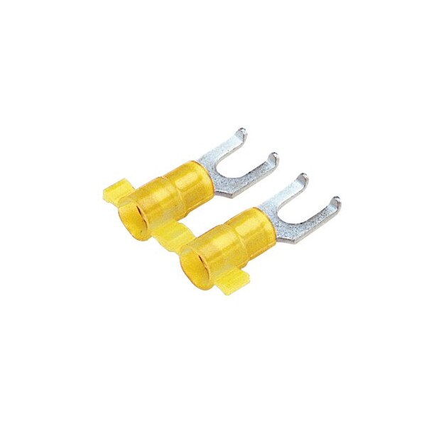 Panduit Flanged Fork Terminal, nylon insulated,  - PN10-10FF-2K