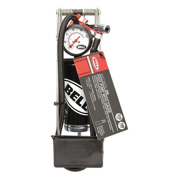 Bell Sports Bell Sports 8465692 Foot Steel Bike Pump - 8465692