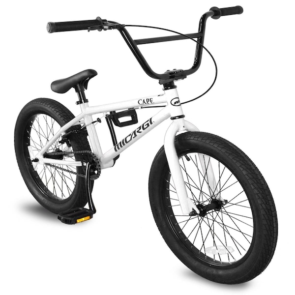 Micargi Micargi CAPE-WHI 20 in. Cape BMX Bicycle; White - CAPE-WHI