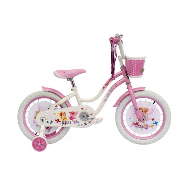 Micargi ELLIE-G-16-WHI-PK 16 in. Girls Bicycle, White & Pink - MI332864