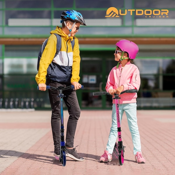 Outdoorcruiser Outdoor Cruiser Kick Scooter, Ages 6+, 240 LBS Max, Foldable, 8in. Wheels, Suspension, Purple - OCTENS917