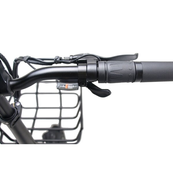 Voltour 20in Deluxe Folding E-Bike with Step Thru Frame - 750W, Black - 20EB-FOLSDSTBK