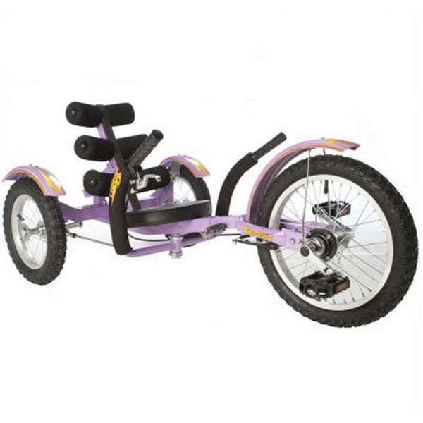 Geared2Golf 16 in. Mobo Mobito Three Wheel Cruiser - Purple - GE2522489