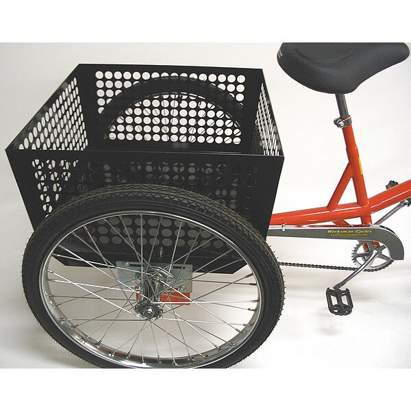 Worksman Perforated Steel Basket, 23 x 23 x 12 In. - M13970