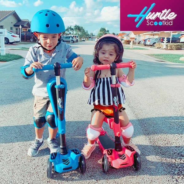 Hurtle 2 In 1 Kids Scooter With Seat, HURLEZ - HURLEZ