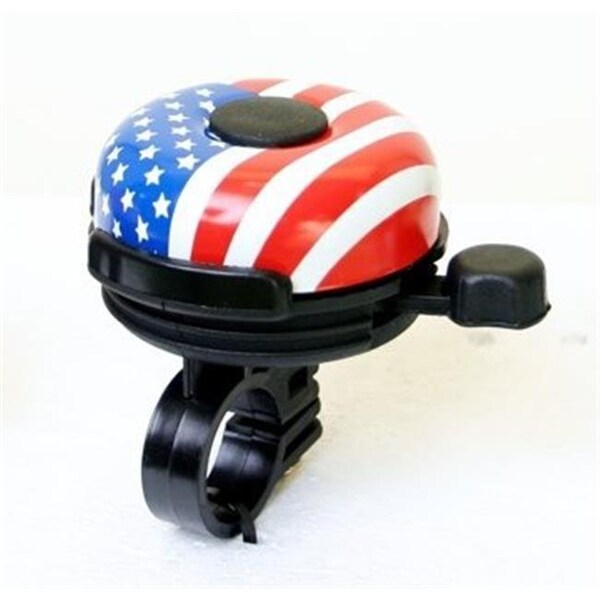 Duo Bicycle Parts DUO Bicycle Parts BB909JUS Bicycle Bell No. 909J Us Flag - BB909JUS