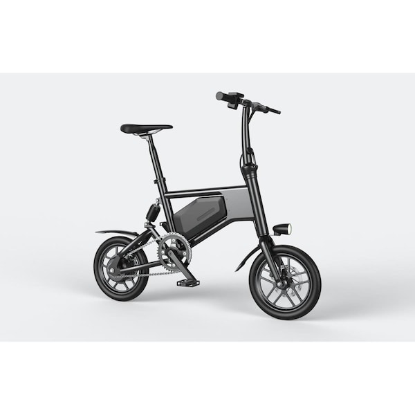 Gran Momento Urban Fashion Foldable Easy Carry Electric Bike, Black - GR2968746