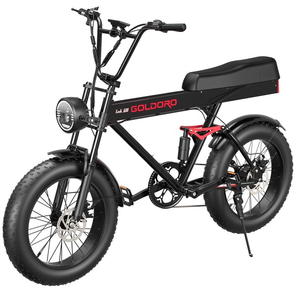 Goldoro Tank 600 500W 20in Electric Bike, Black - EB20TK600-BK