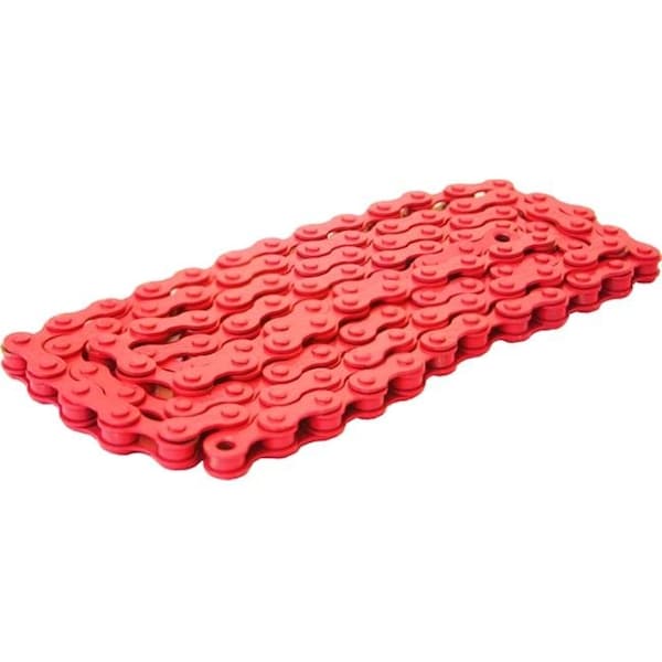 Duo Bicycle Parts DUO Bicycle Parts BC1218CR Bicycle Chain Red 0.5 x 0.12 in. - BC1218CR
