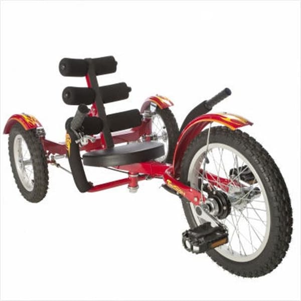 Asa Products ASA Products Tri-201R 16 in. Mobo Mobito Three Wheel Cruiser - Red - TRI-201R