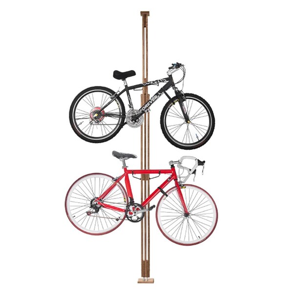 Bromas 2021 Woody Bike Stand Bicycle Rack Storage or Display Holds Two Bicycles - BR3857298