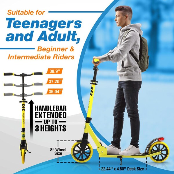 Serenelife Foldable Kick Scooter, SLTS98 - SLTS98