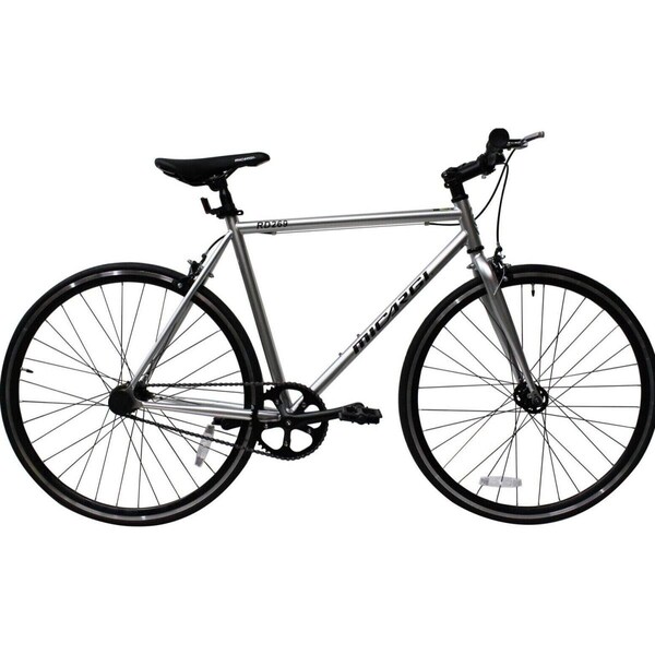 Micargi 48 cm Lightweight Anti Rust 700C Steel Aluminum Frame Fixed Gear Road Bicycle, Black - RD-269-48-BK