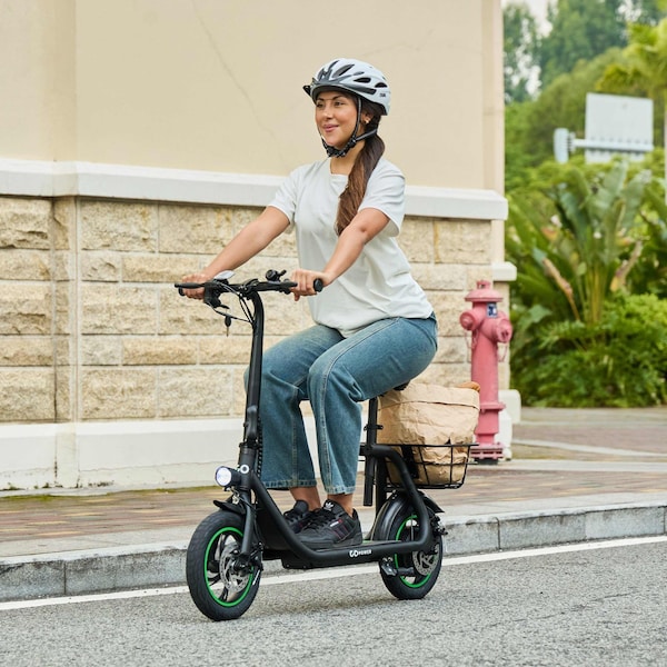 Gopowerbike GoFlow Electric Scooter with Seat - BR001