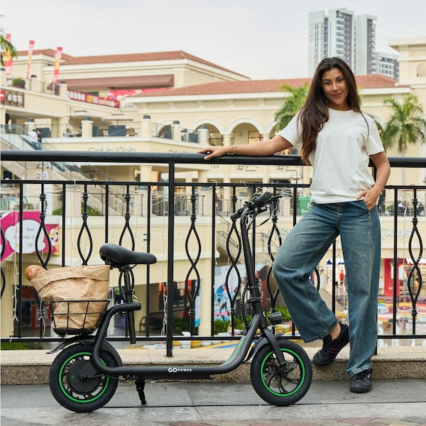 Gopowerbike GoFlow Electric Scooter with Seat - BR001