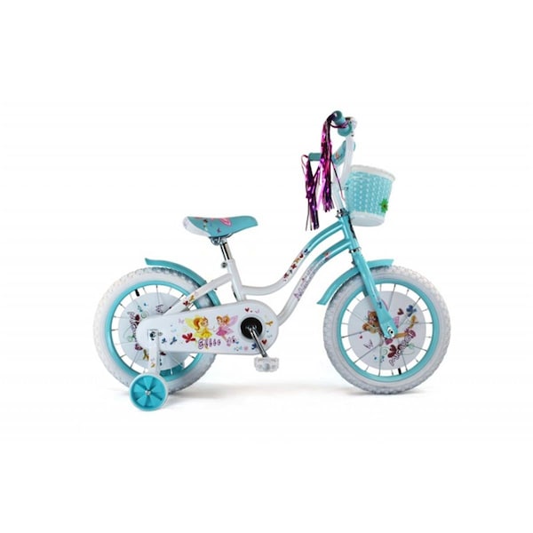 Micargi ELLIE-G-16-WHI-BBL 16 in. Girls Bicycle, White & Baby Blue - 18 x 7 x 36 in. - MI332863