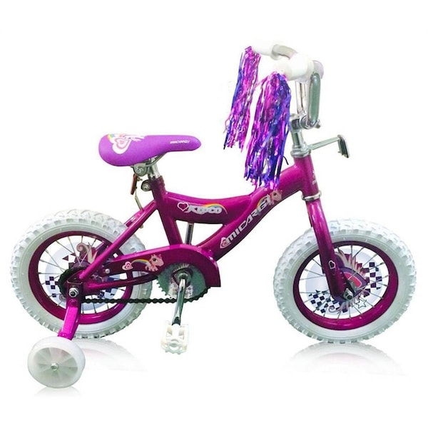 Micargi 12 in. Girls BMX Bicycle, Purple - 18 x 7 x 36 in. - MI332866
