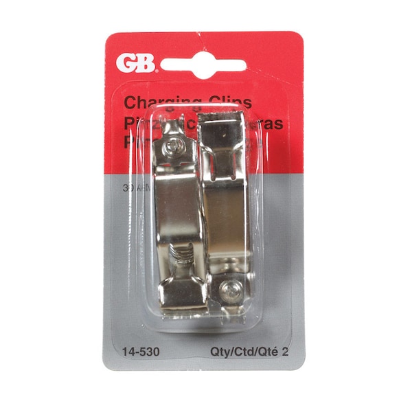 Gb Gardner Bender 30 amps Battery Charging Clips 2 pk - 14-530