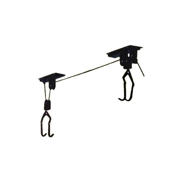 Onward 10inch 254 mm Black Metal Bicycle Lift System with 44 lb Load Rating - 2280BC