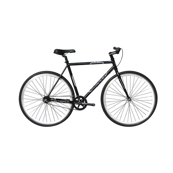 Micargi 57 cm Hi-Ten Steel & Aluminum Frame Fixed Gear Road Bicycle; Black - RD-269-53-BK