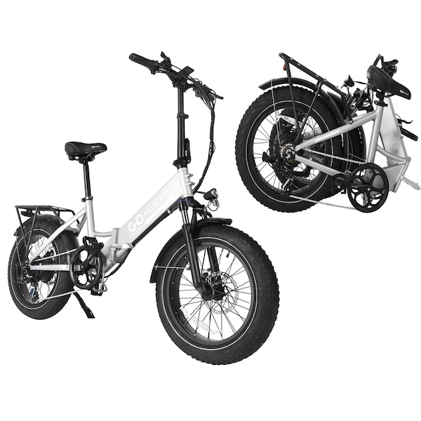 Gopowerbike GoCruiser V2 Folding Electric Bike 20 MPH Max Speed & 750W Motor - BG3