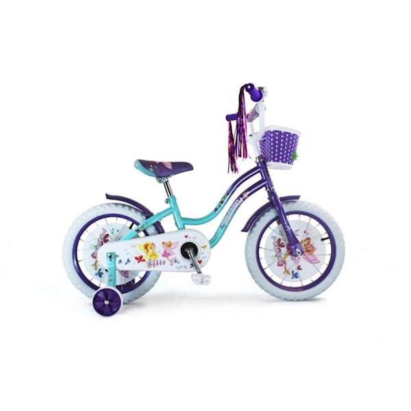 Micargi ELLIE-G-16-BBL-PP 16 in. Girls Bicycle, Baby Blue & Purple - MI332861