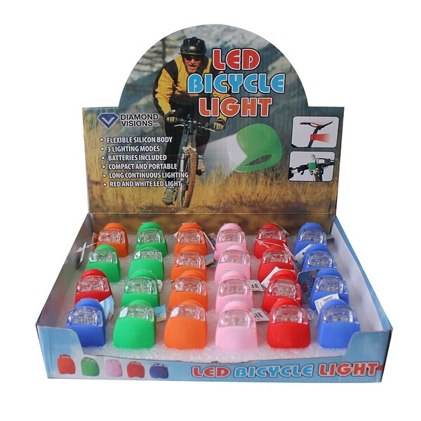 Diamond Visions Diamond Visions Plastic LED Bike Light Assorted - 08-1386