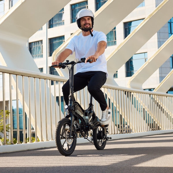 Gopowerbike GoKlik Adult Folding Electric Bike 350W Motor 16MPH Top Speed 30+ Mile Range - BK33