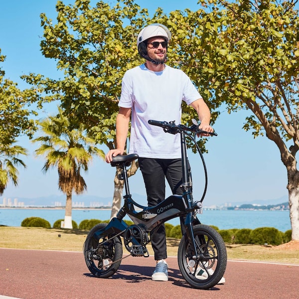Gopowerbike GoKlik Adult Folding Electric Bike 350W Motor 16MPH Top Speed 30+ Mile Range - BK33