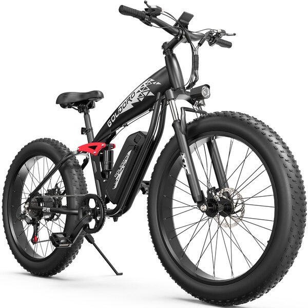 Goldoro X8 500W 26in Electric Mountain Bike - EB26X8-BK