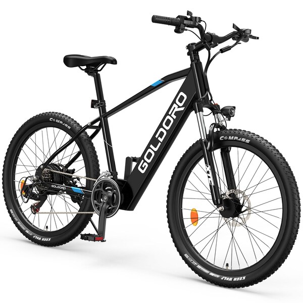 Goldoro X7 350W 26in Electric Mountain Bike, Black - EB26X7-BK