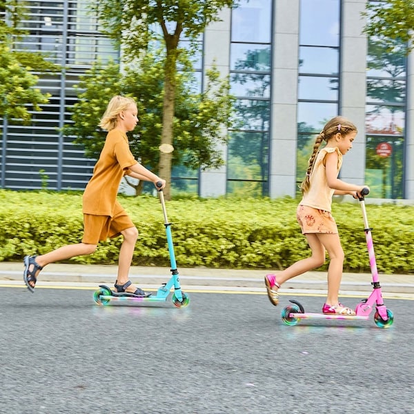 Gopowerbike GoLume Kids Kick Scooter, Light Up Wheels & Deck, Ages 5 - KS2PK