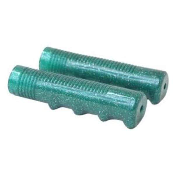Duo Bicycle Parts DUO Bicycle Parts 57WR2604CG Retro Handle Bar Grip Pvc Green - 57WR2604CG