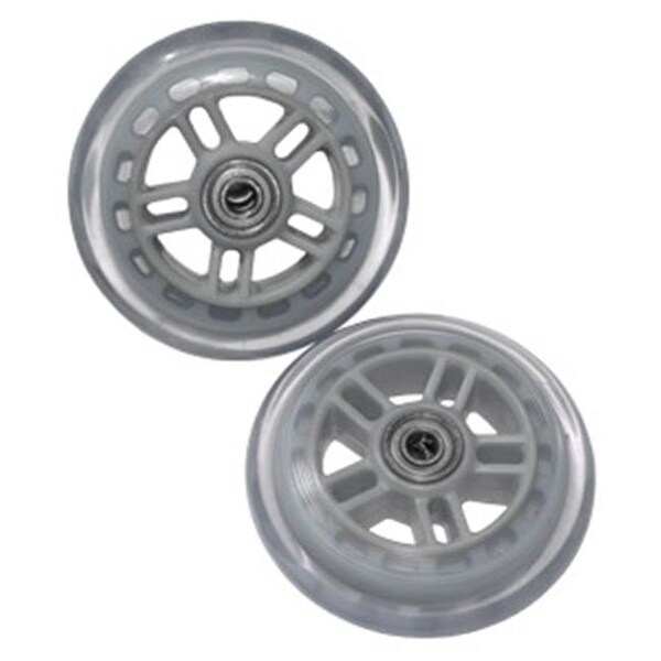 Razor Usa Razor 134932-CL Set Of Two 98MM Replacement Wheels For Razor A And A2 Kick Scooter - Clear - 134932-CL