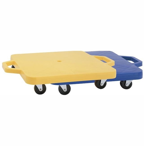 Champion Sports Champion Sports CHSHDS16 16 in. Blue & Yellow Heavy Duty Scooter Plastic with Handles - CHSHDS16
