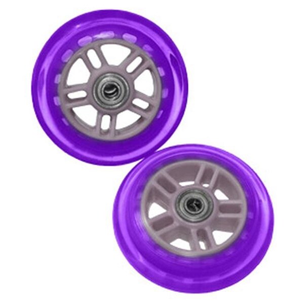 Razor Usa Razor 134932-PU Set Of Two 98MM Replacement Wheels For Razor A And A2 Kick Scooter - Purple - 134932-PU