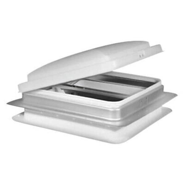 Hengs Industries 71111AC2G1 14 x 14 in. Roof Vent with White Manual Lid - H6C-71111AC2G1