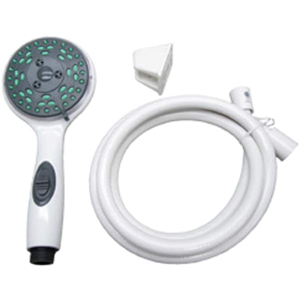American Brass CRD-DX-APS80W RV Deluxe 5-Function Massaging Shower w Pressure Assist&Water Saving Feature- - CRD-DX-APS80W