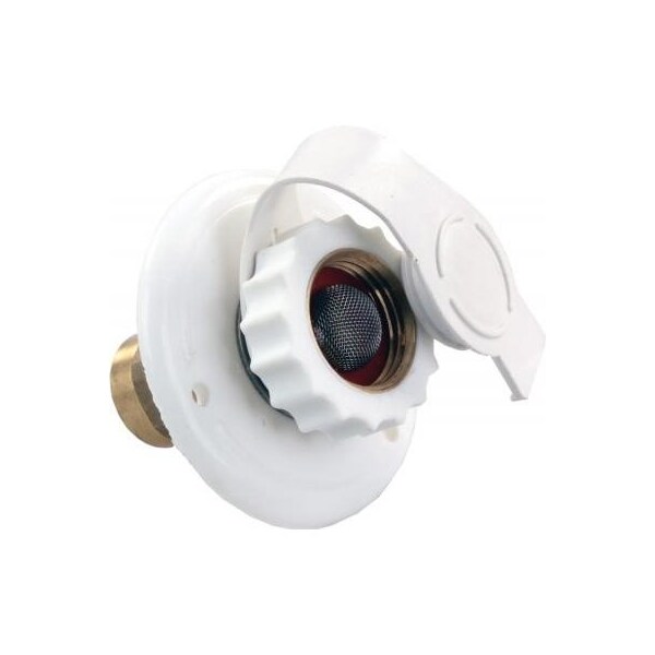 Jr Products CITY WATER FLANGE, PLASTIC, WHITE, FPT - 62135