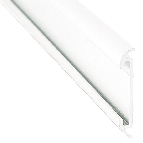 Ap Products 16 ft. Polar White Aluminum Flat Trim with Insert - 021-54601-16