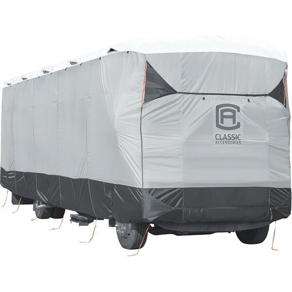 Classic Accessories Class A RV Cover, 37 ft-40 ft, Black/Grey/White - 80-373-102001-EX