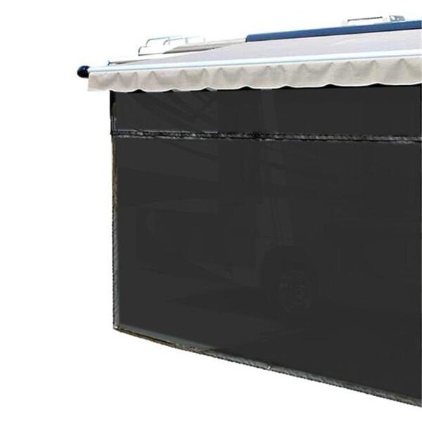 Carefree Colarado Carefree Colarado 701709 ZipBlocker 17 x 9 ft. Polyester Black Vinyl Coating Patio Awning Front Sun Block Panel - C6F-701709