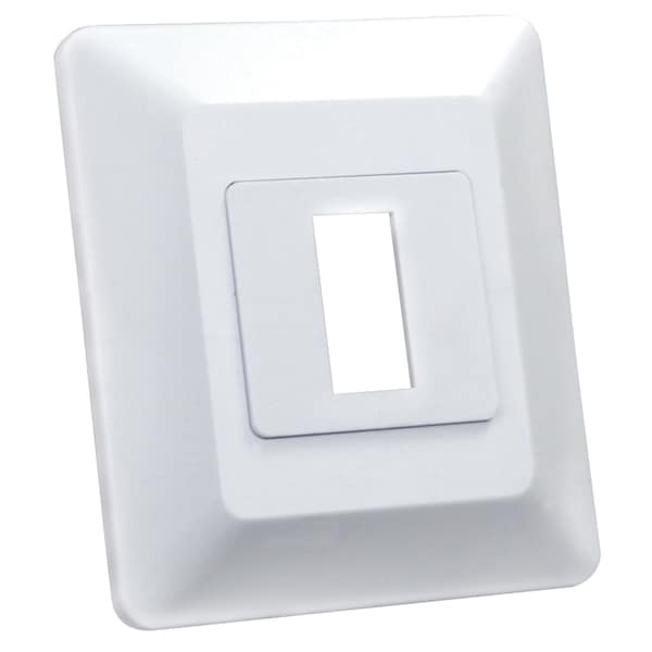 Jr Products JR Products 13605 Switch Base and Face Plate - Single - 13605