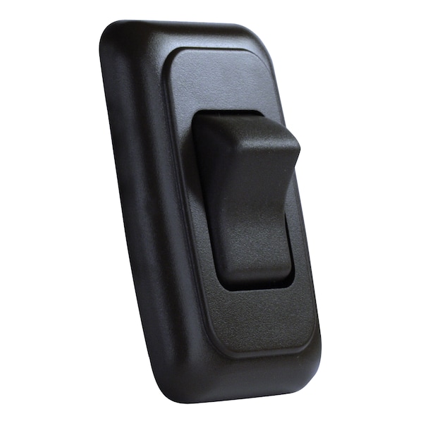 Jr Products JR Products 12225 On/Off Switch with Bezel - Single Switch, Black - 12225
