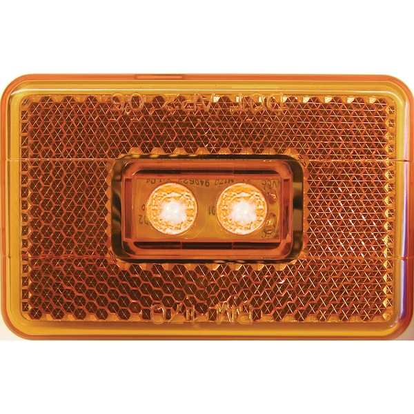 Peterson Peterson V170A The 170 Series Piranha LED Clearance/Side Marker Light with Reflex - Amber - V170A