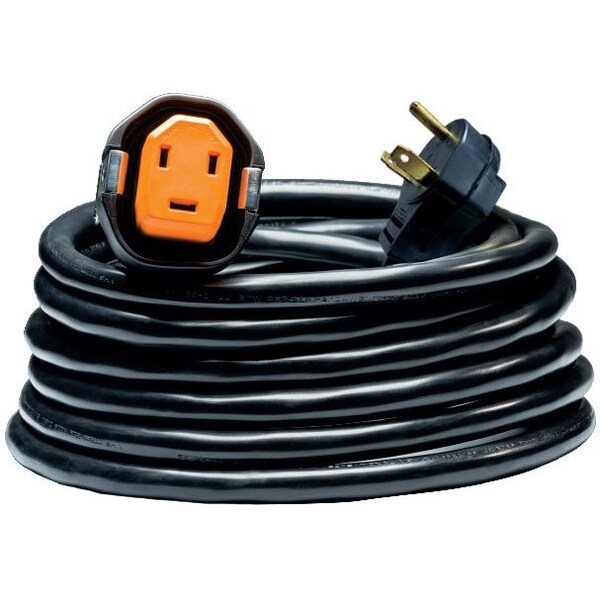 Smartplug 30 Amp Power Cord with White Non-Metallic Inlet - 30ft - R3030BM30PW
