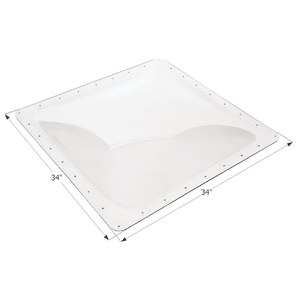 Icon RV Skylight SL3030 - 30in x 30in x 4in, White - 01863