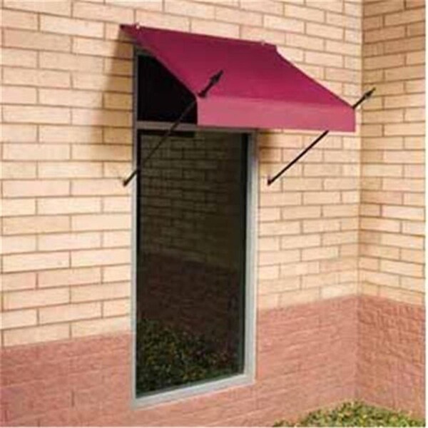 Idmworldwide Modern Designer Awning Burgundy 4 Ft. - 3020766