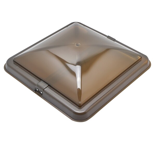 Ventline Vent Cover 14in x 14in for Old Style Round Dome RV Roof Vents - Smoke - BV0554-03